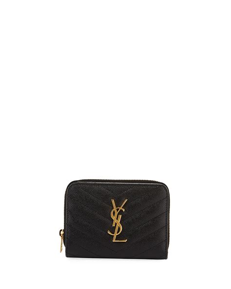 saint laurent mini monogram ysl textured zip wallet|Saint Laurent Mini Monogram YSL Textured Zip Wallet.